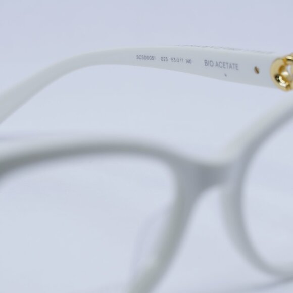 🕶️ New Stella McCartney SC50005I 025 Eyeglasses - White/Gold Frame 53mm - Picture 9 of 10